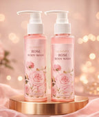 Rose Body Wash 210ml Each (Pack of 2)